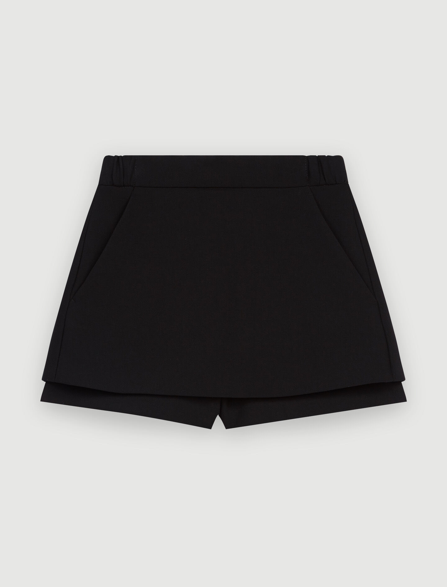 Short maje noir on sale