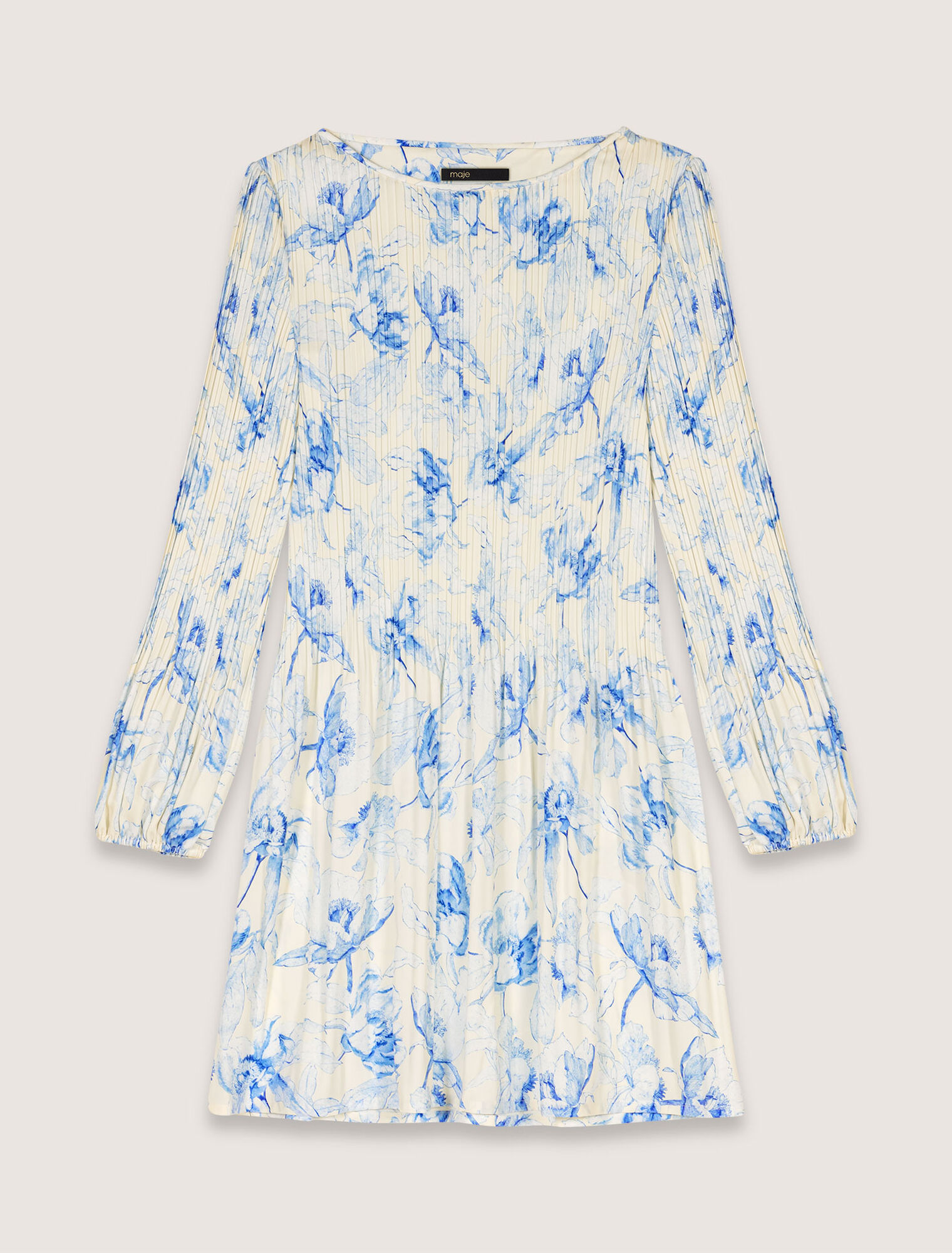 Robe plissée imprimée