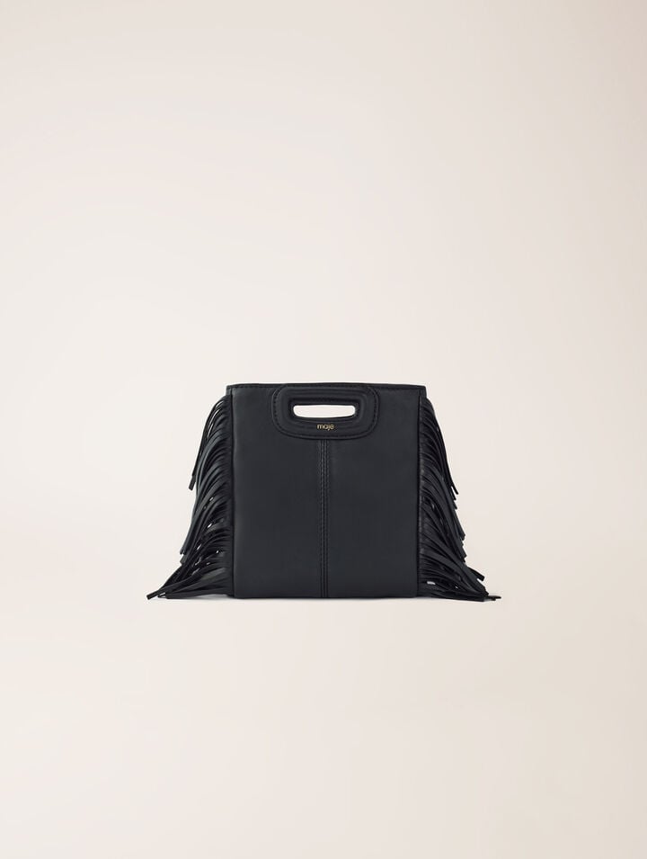 Sac M mini en cuir lisse