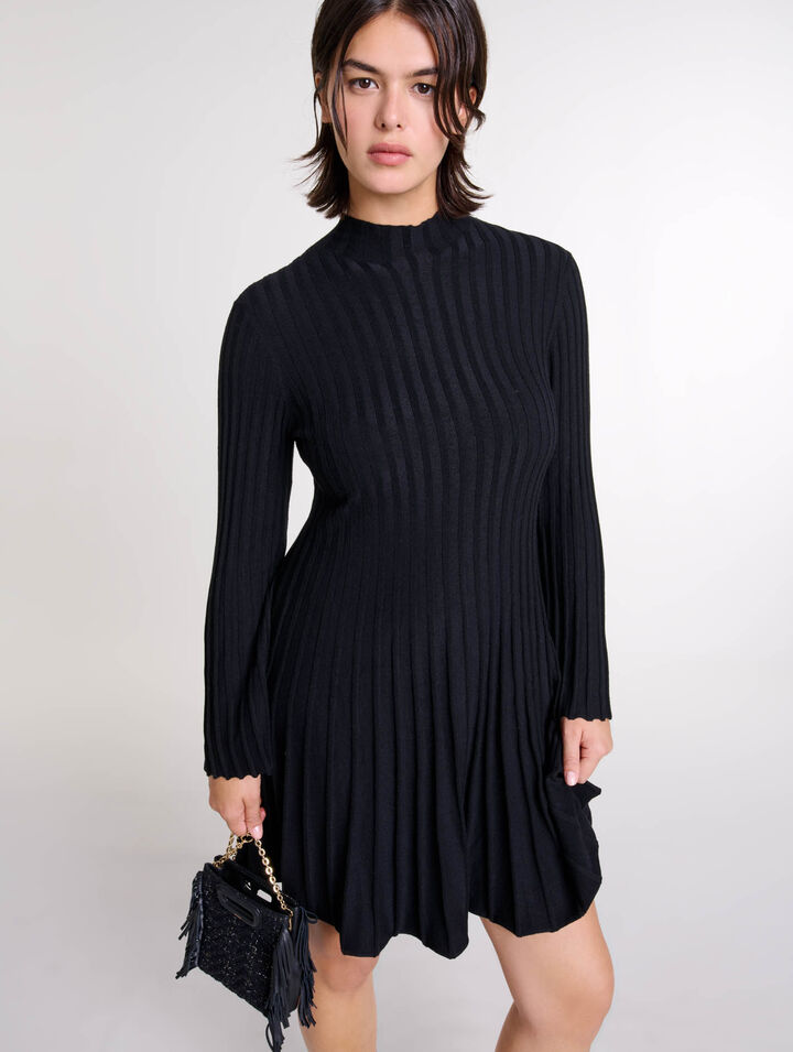 Robe courte en maille