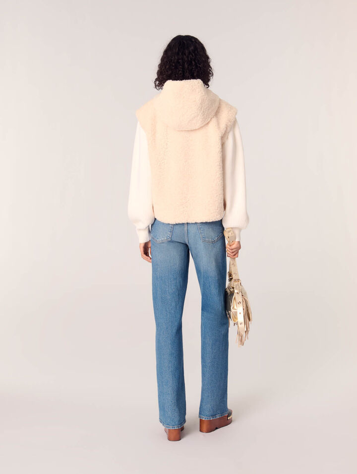 Blouson fausse fourrure bi-matière