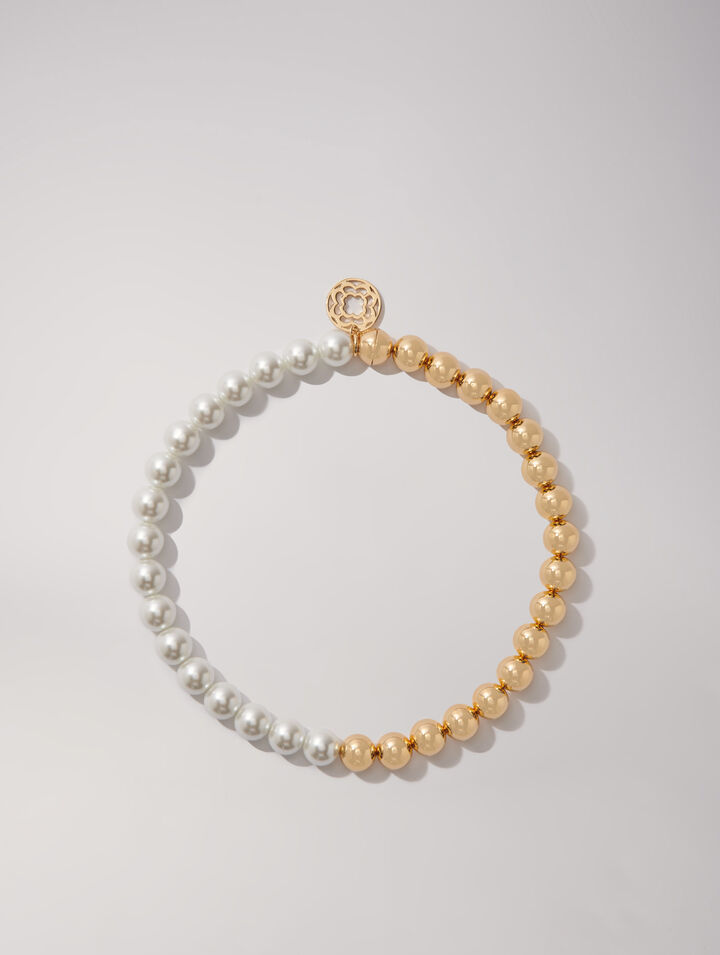 Collier chocker en mix de perles