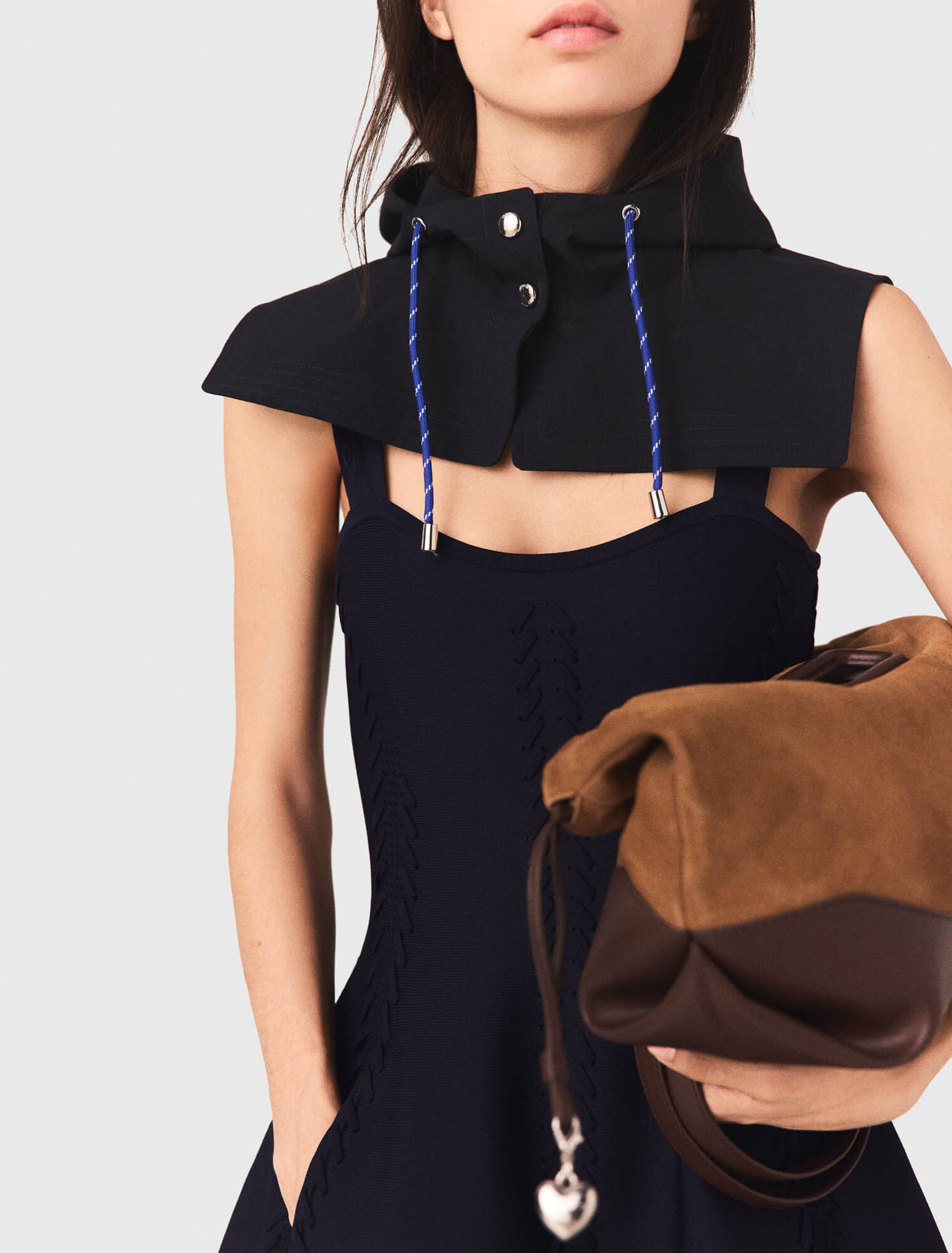 Robe patineuse courte en maille