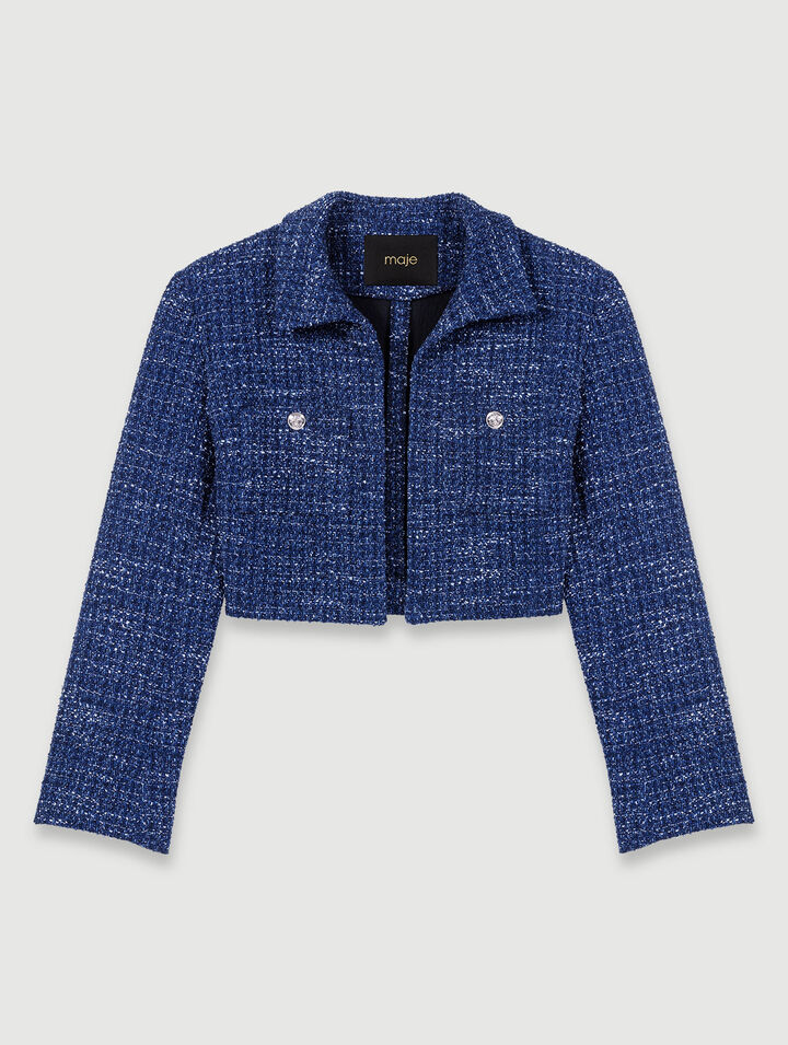 Robe 2-en-1 en tweed