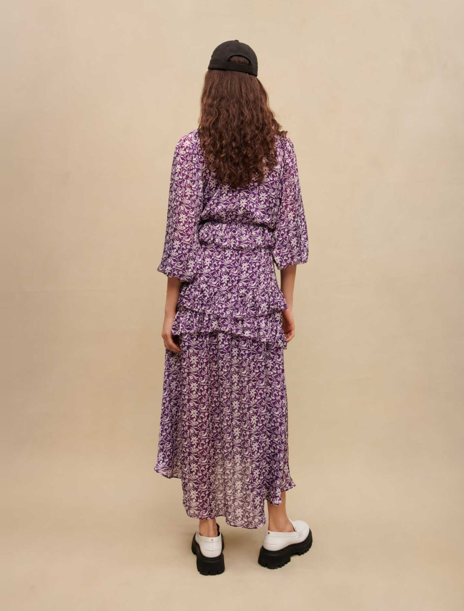 Robe longue imprimé fleuri