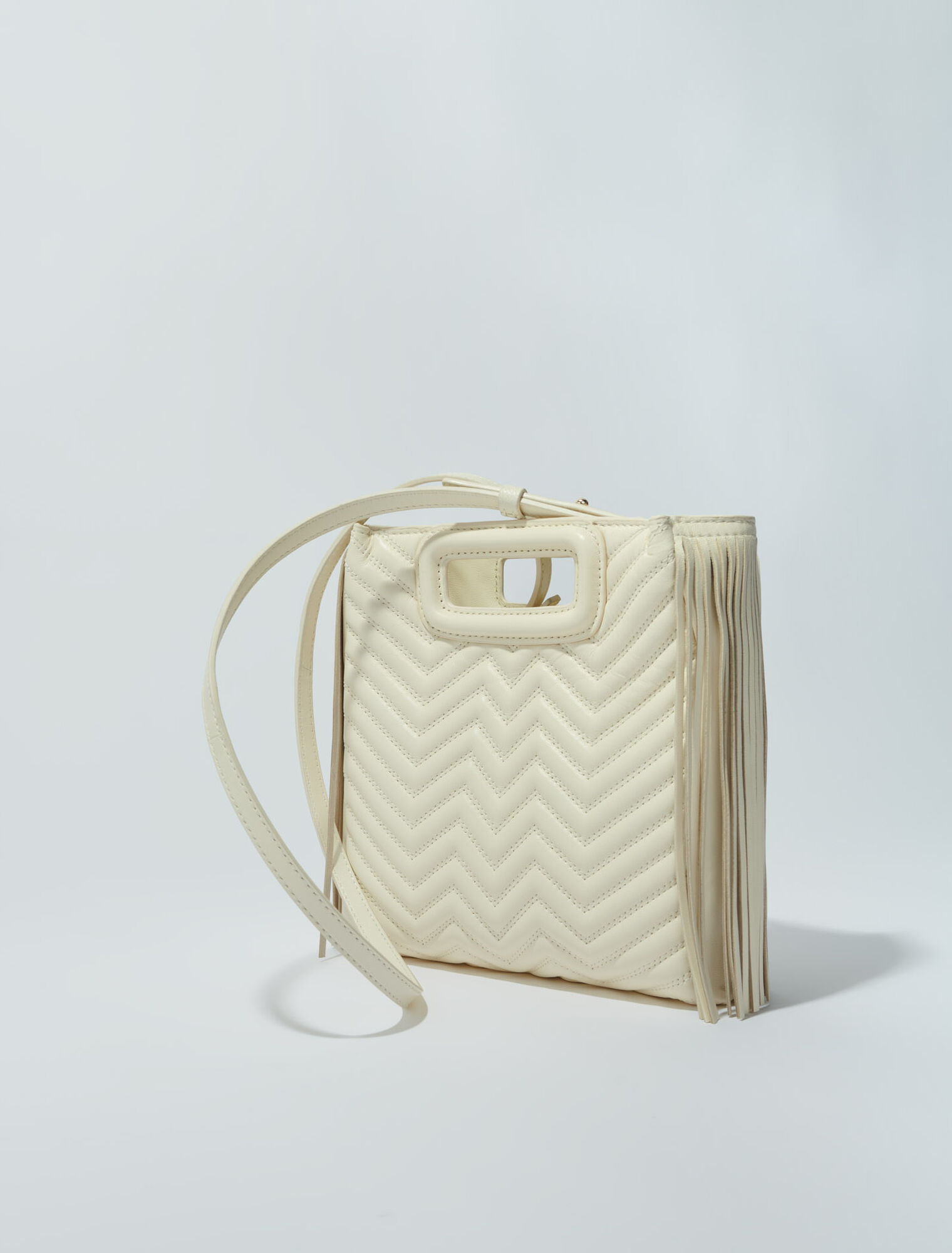 Sac M à franges matelassé