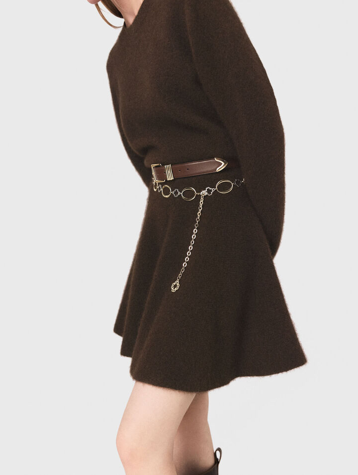 Robe courte en melange de yak