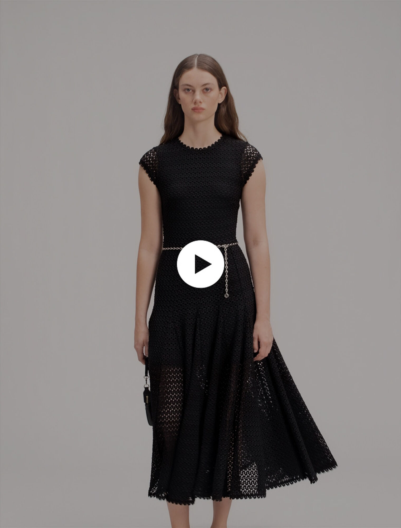 Robe longue en crochet