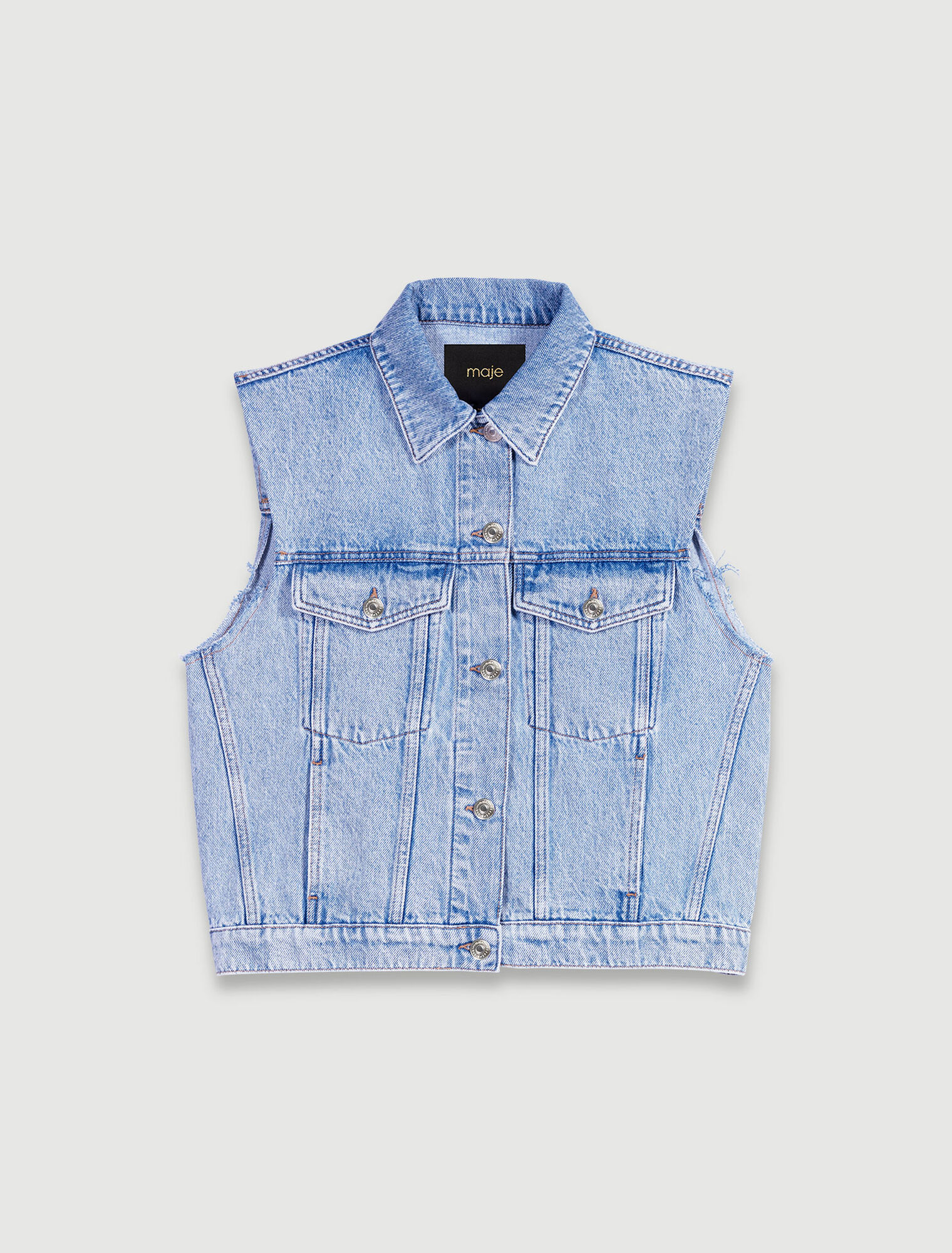 Blouson en jean sans manches