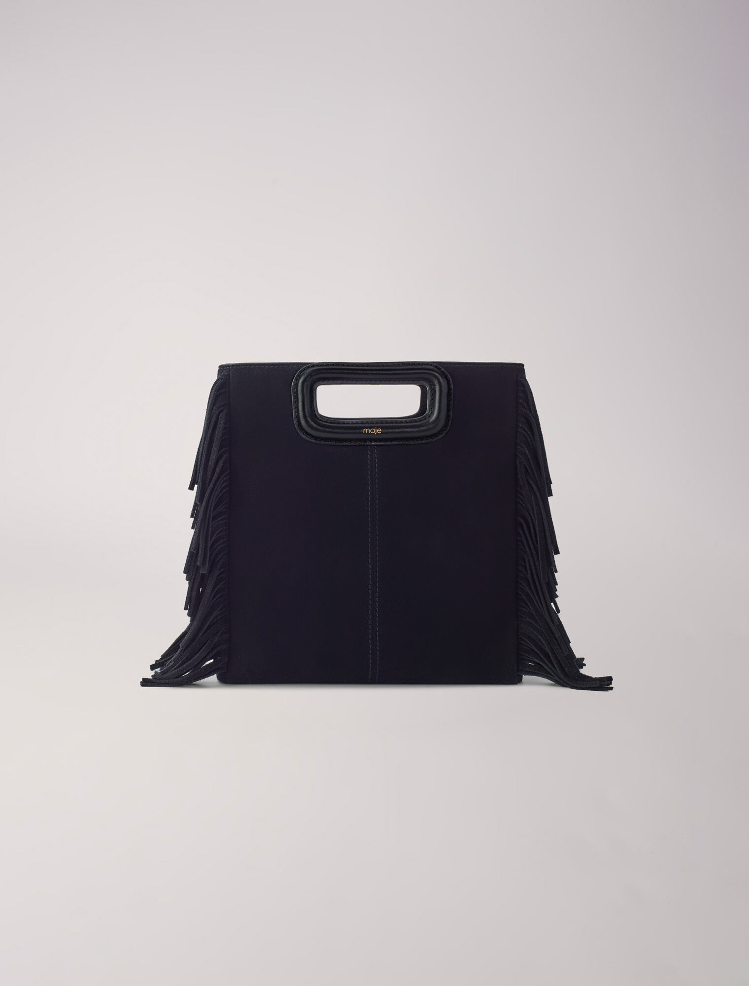 Sac M à franges en suède