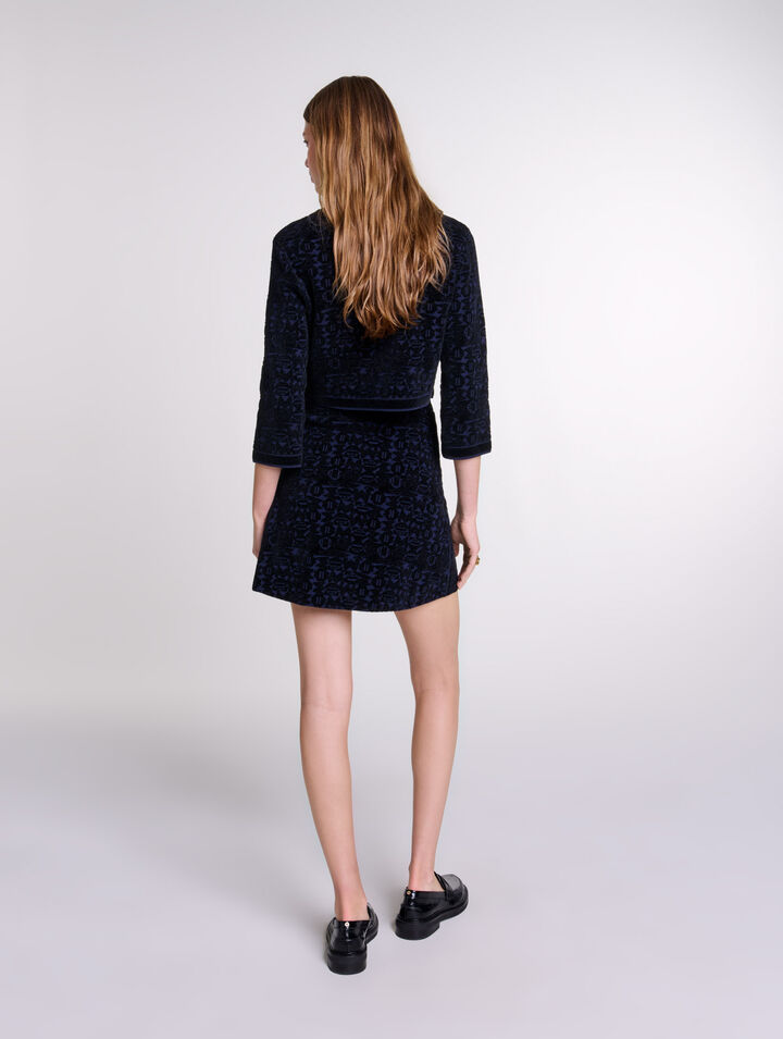 Robe 2-en-1 en maille velours
