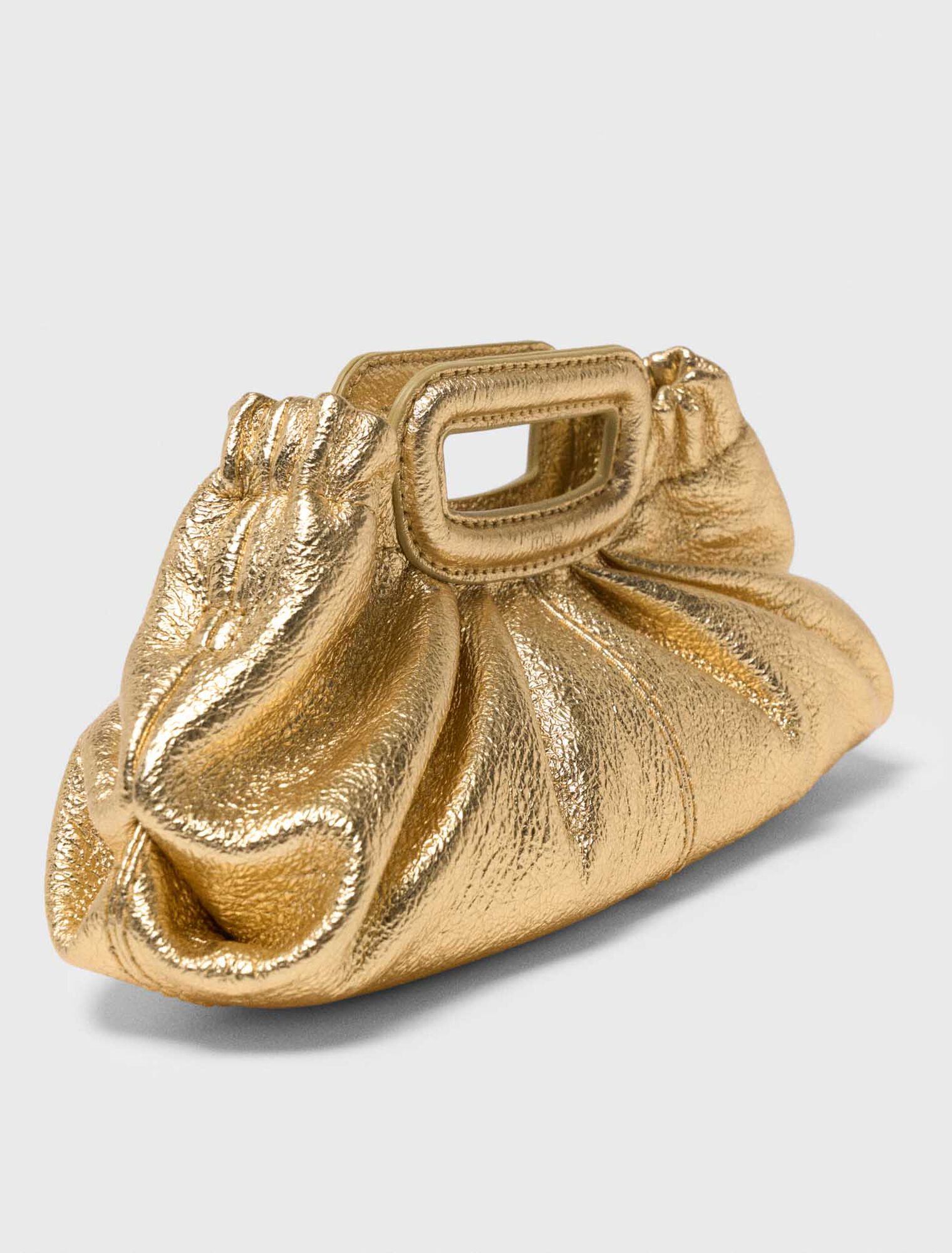 Milpli mini Clutch en cuir m&eacute;talis&eacute;