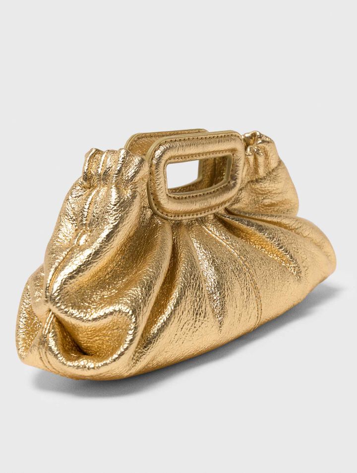 Milpli mini Clutch en cuir m&eacute;talis&eacute;