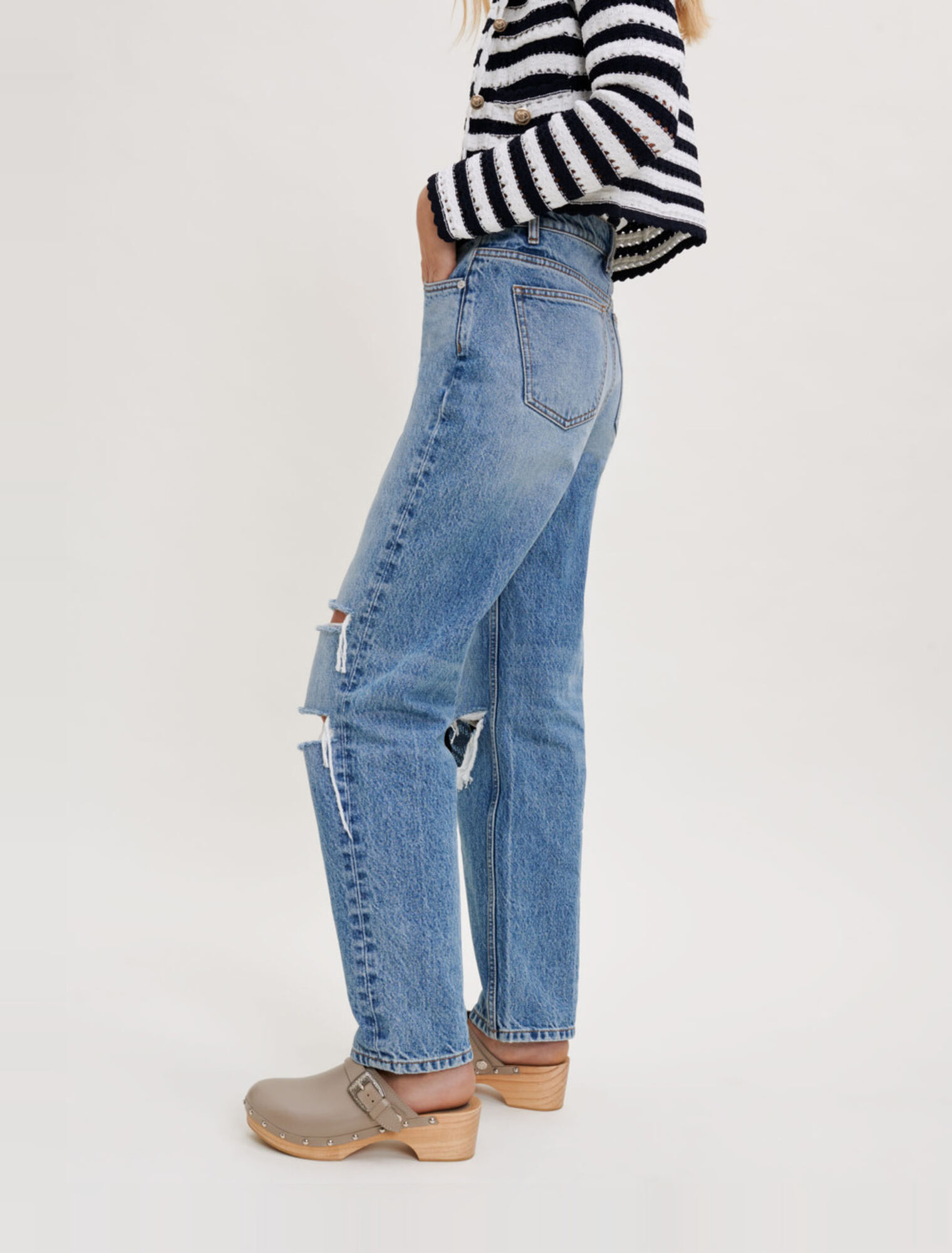 Jean loose déchiré
