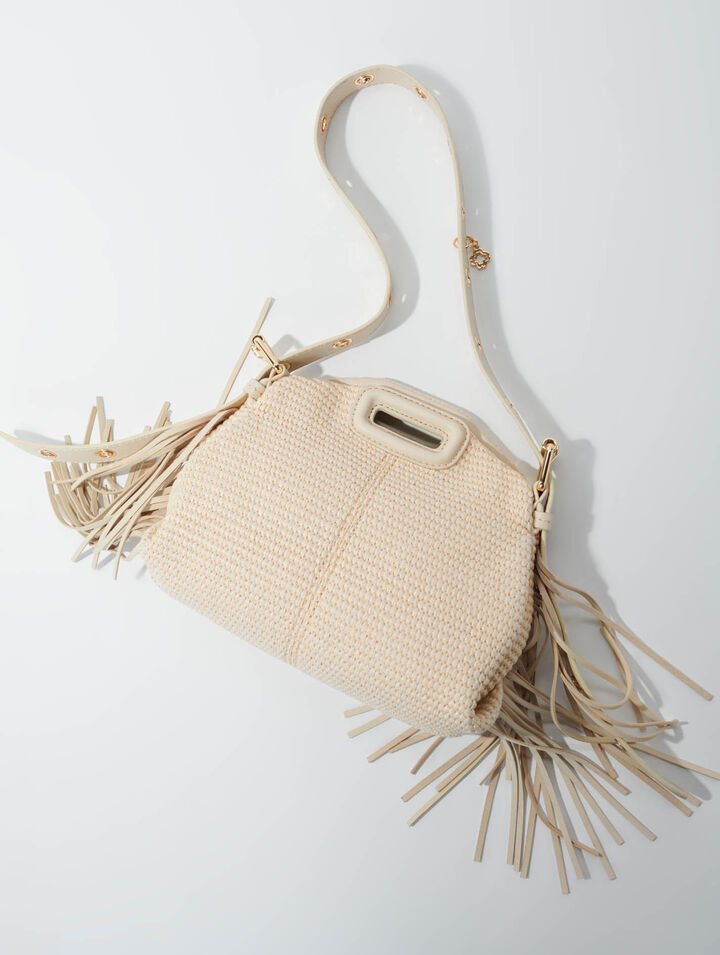 Sac Miss M Mini effet raphia