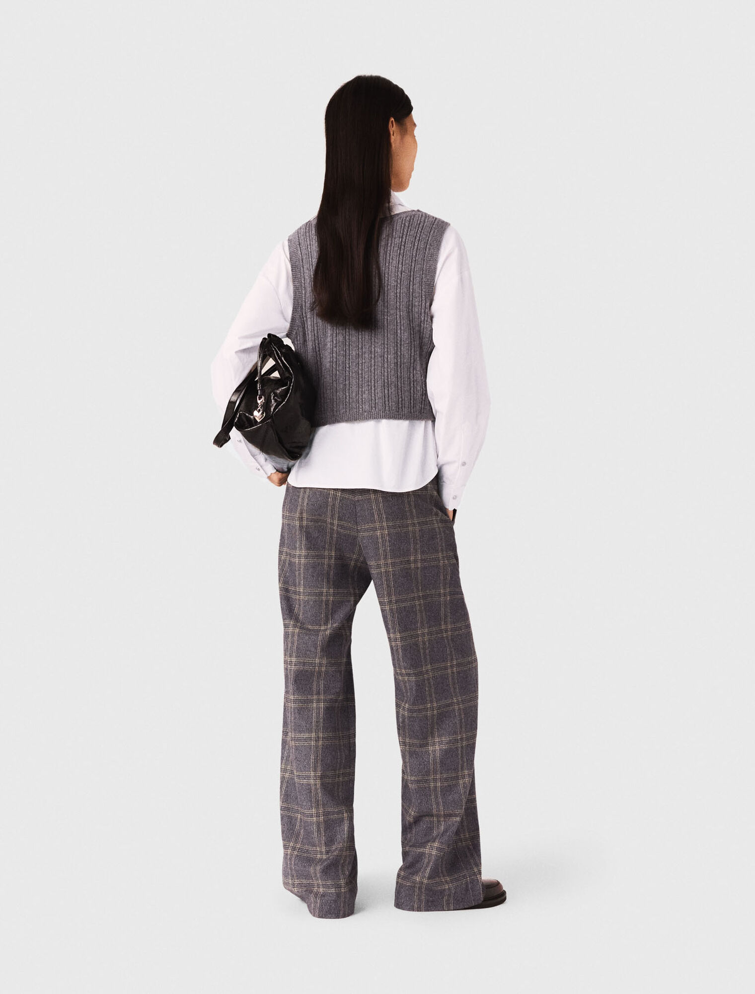 Top en maille et chemise amovible