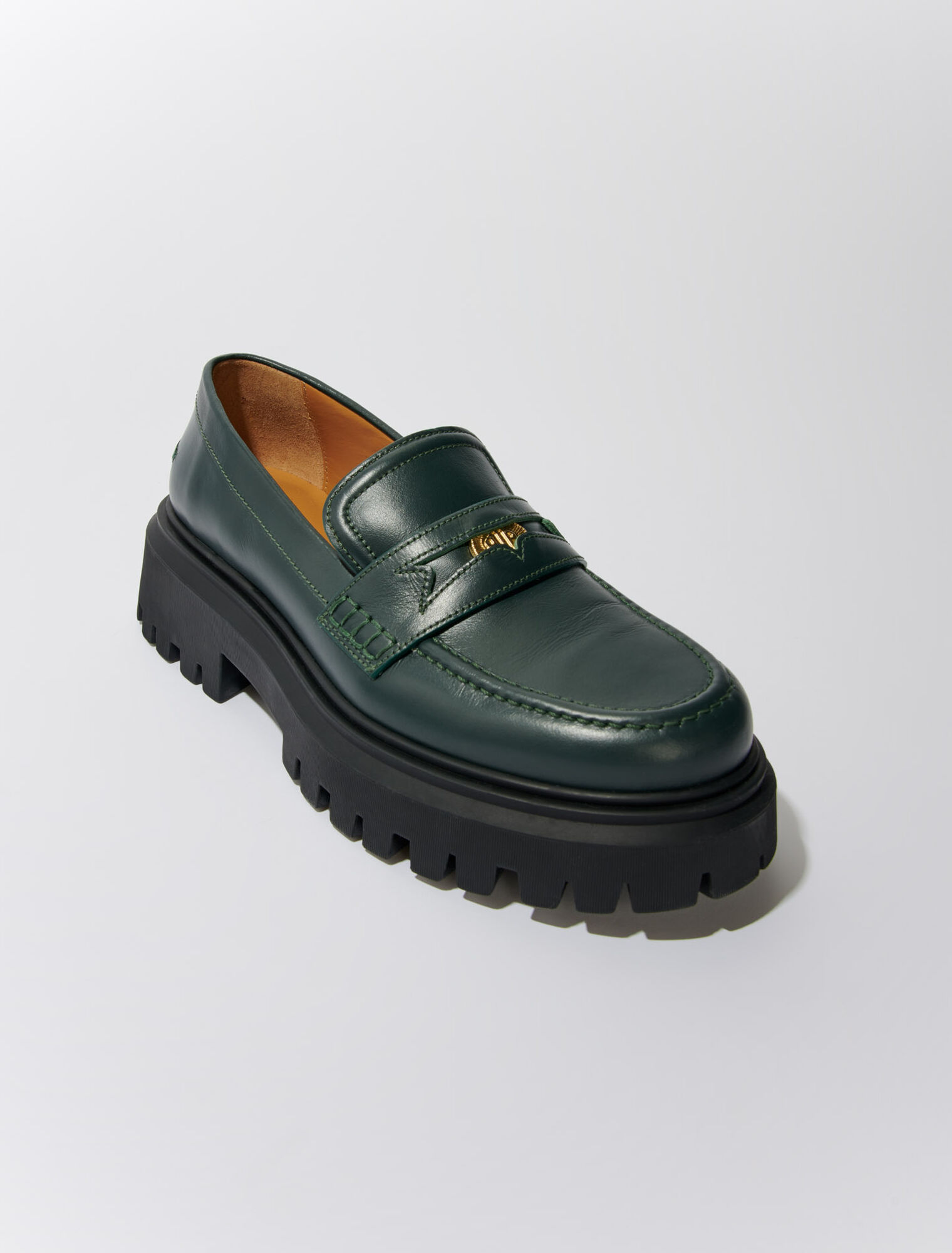 Mocassins en cuir à plateforme