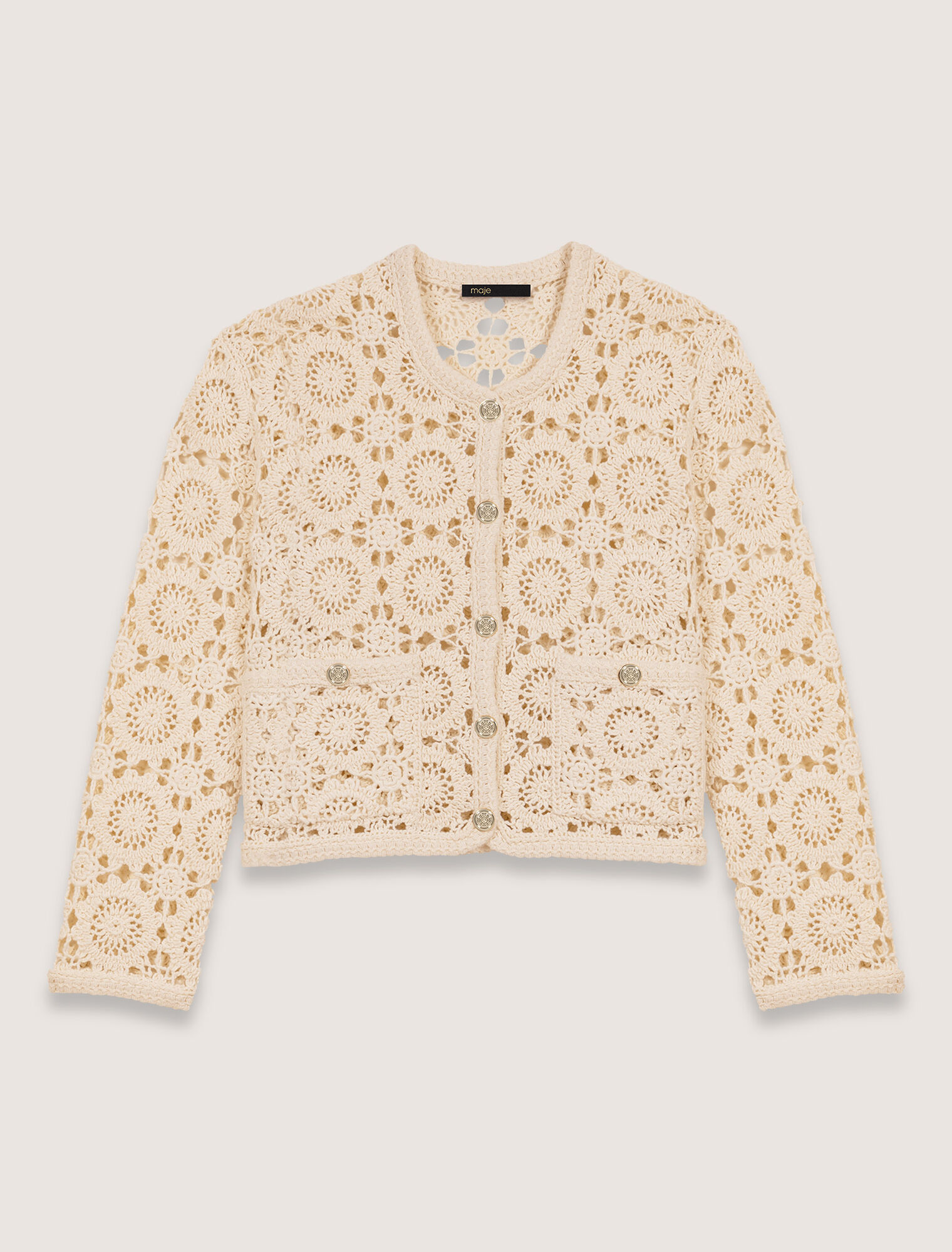 Cardigan court à crochet