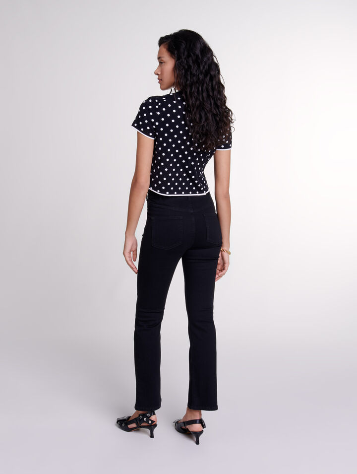Top en maille jacquard 