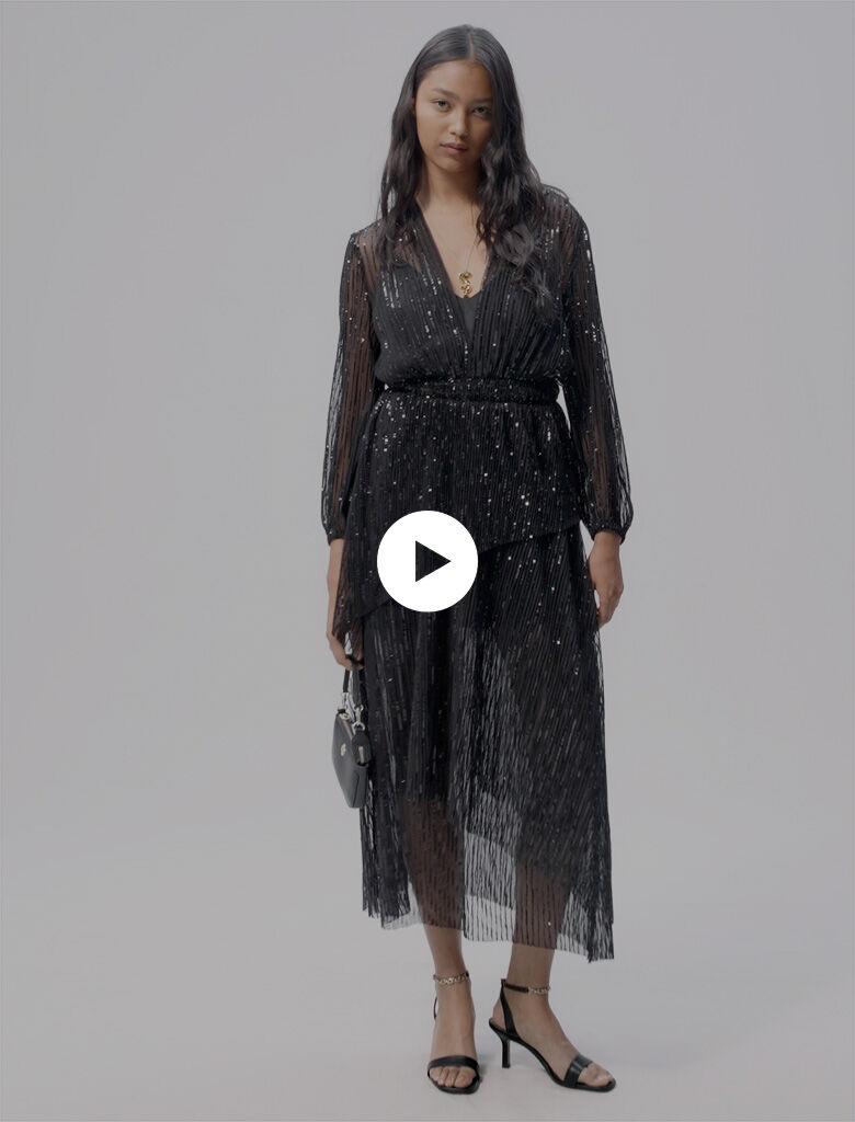 Robe maje asymetrique discount