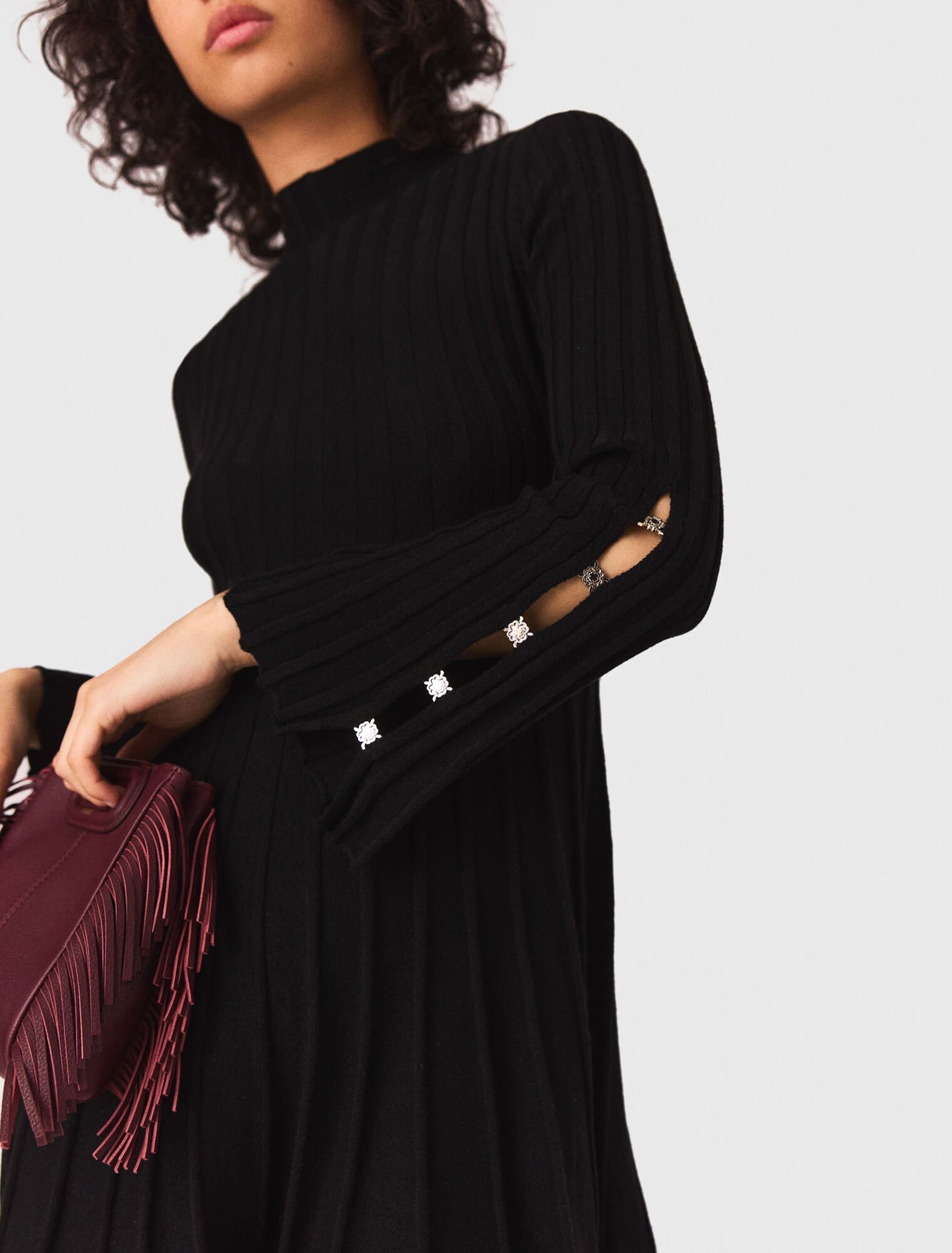 Robe courte en maille