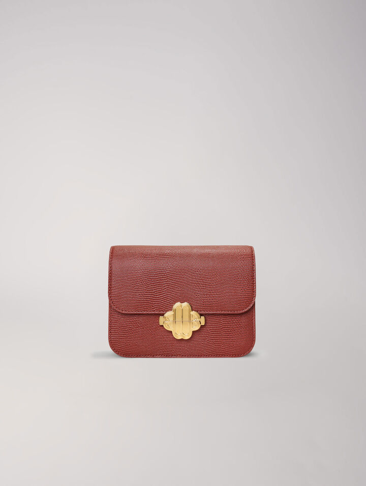 Sac Clover en cuir effet lézard