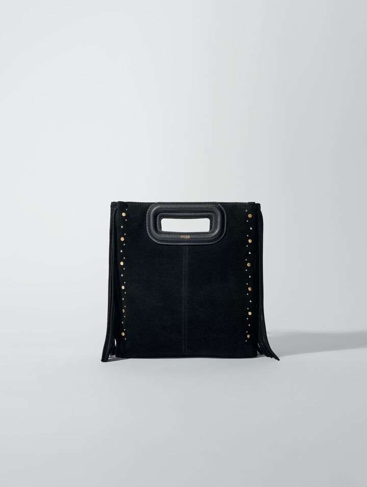 Sac M en suède à studs