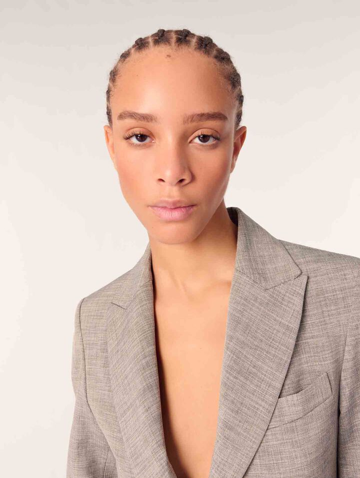 Veste tailleur avec ceinture