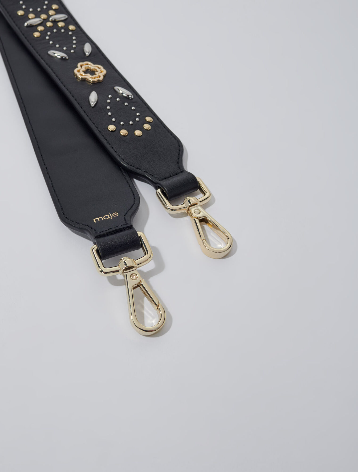 Bandoulière en cuir à studs