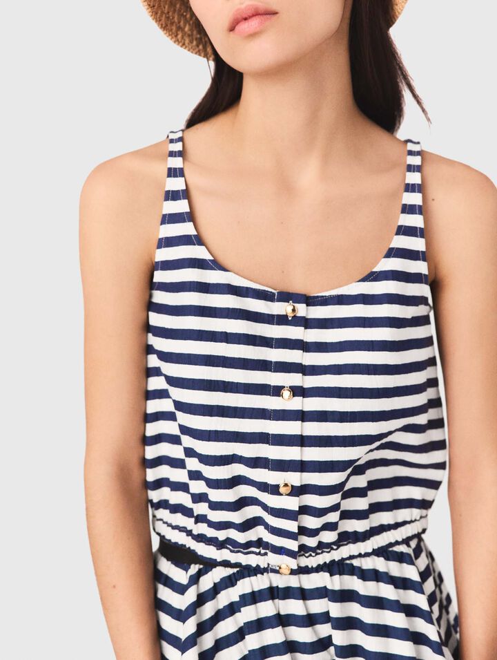 Top en lin m&eacute;lang&eacute;