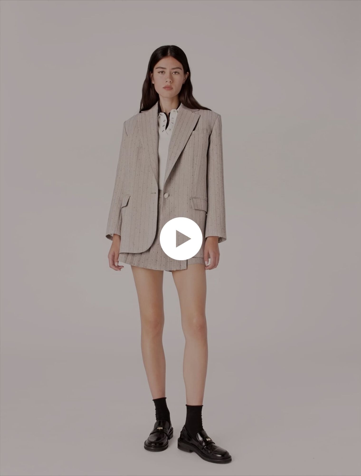 Veste de tailleur à strass