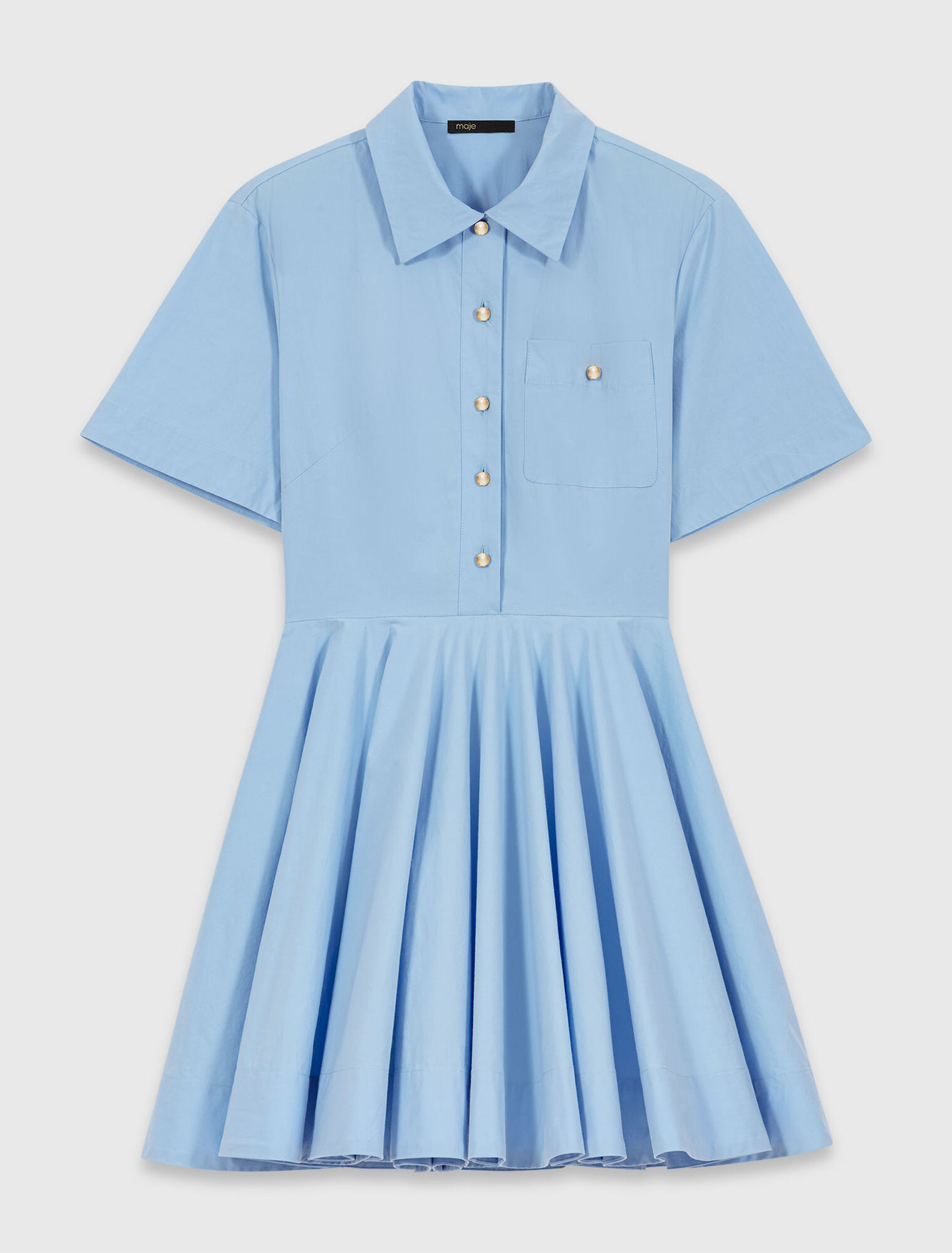 Robe chemise &eacute;vas&eacute;e