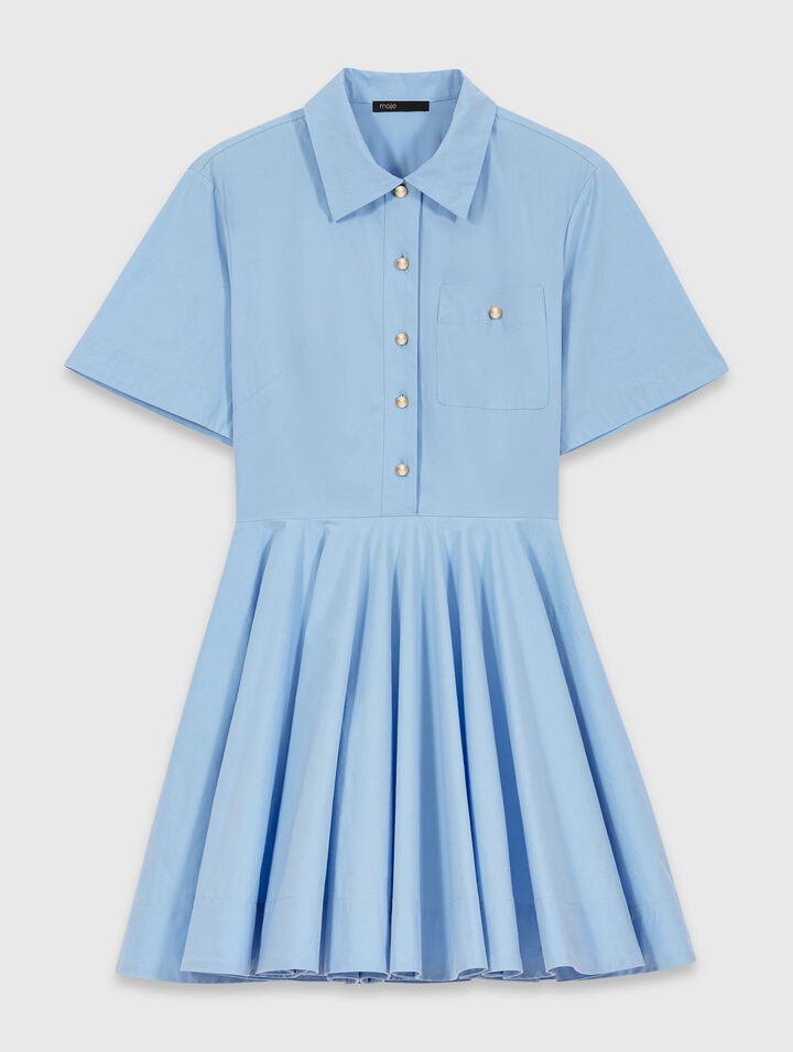 Robe chemise &eacute;vas&eacute;e