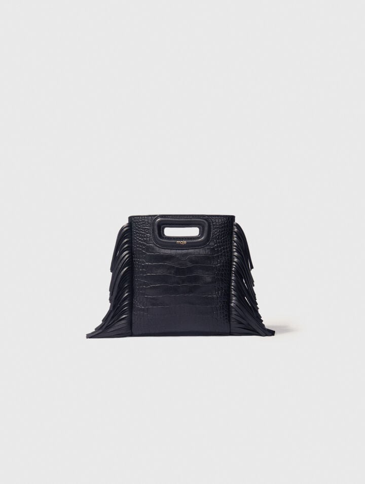 Sac M Mini en cuir effet croco