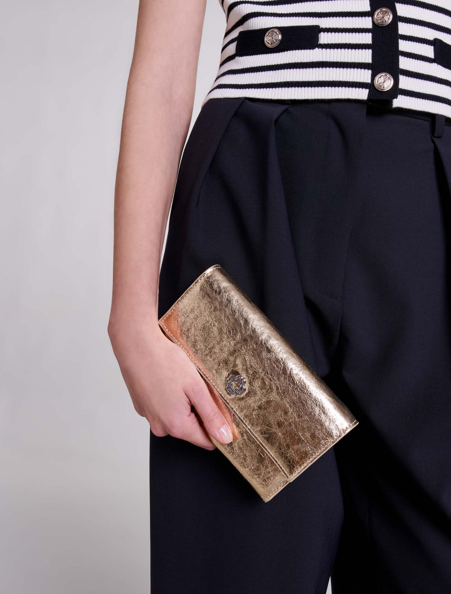 Pochette à chaîne en cuir