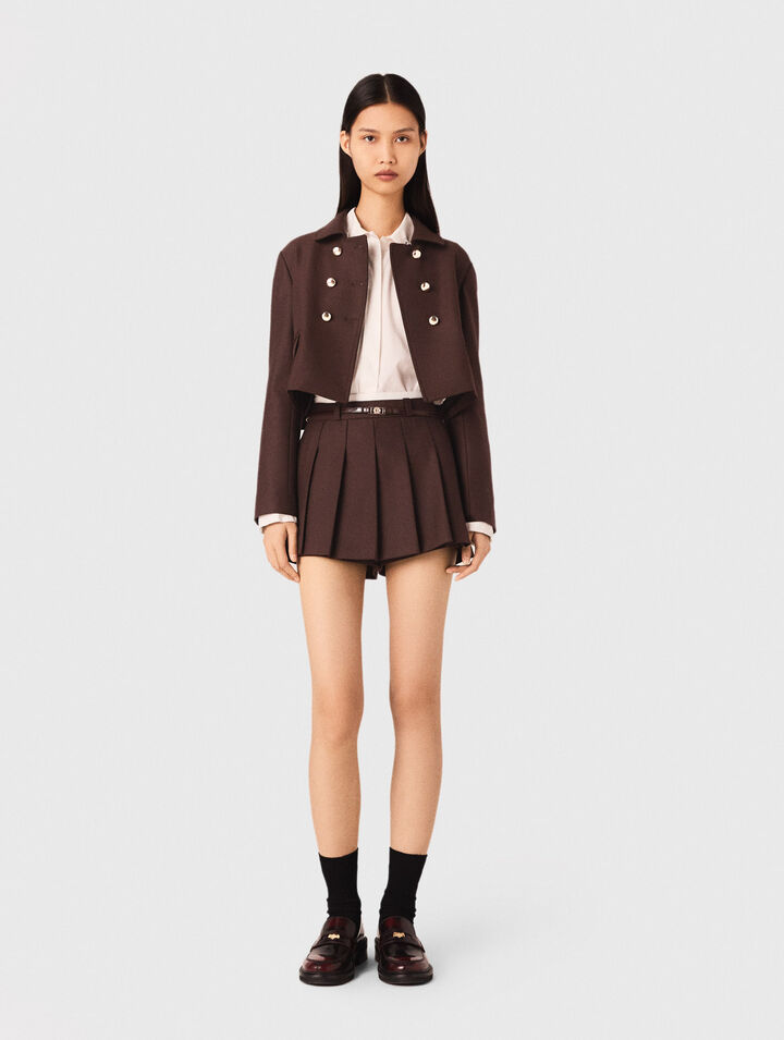 Veste courte à double boutonnage