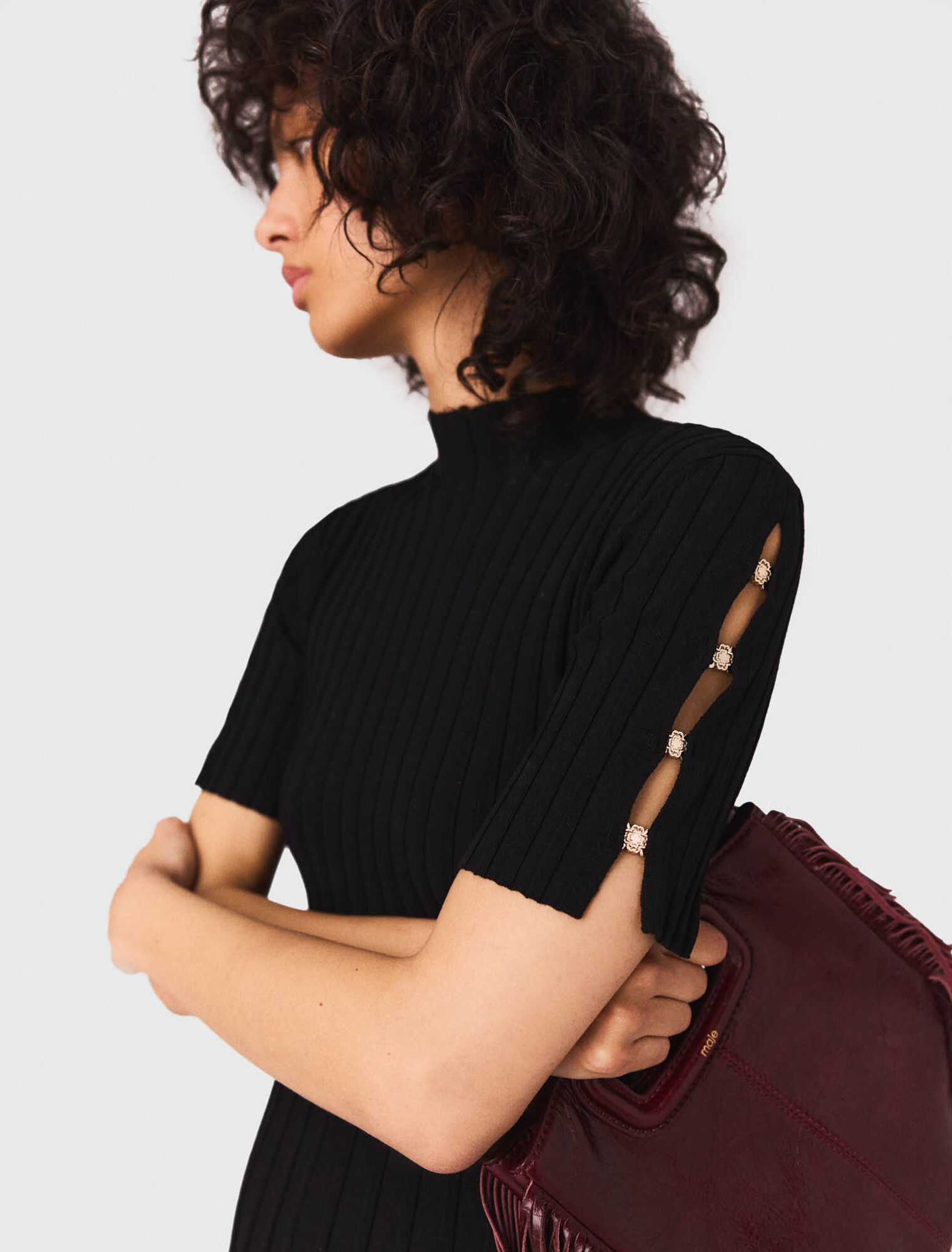 Robe courte en maille
