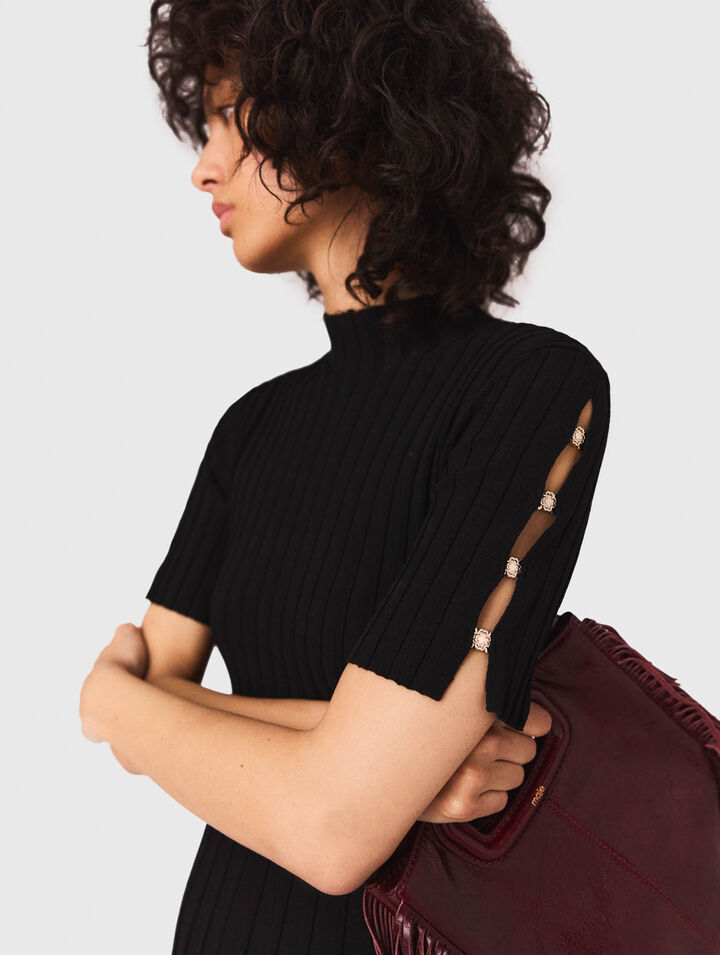 Robe courte en maille