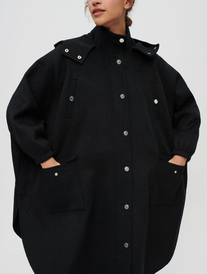 Manteau en double face oversize
