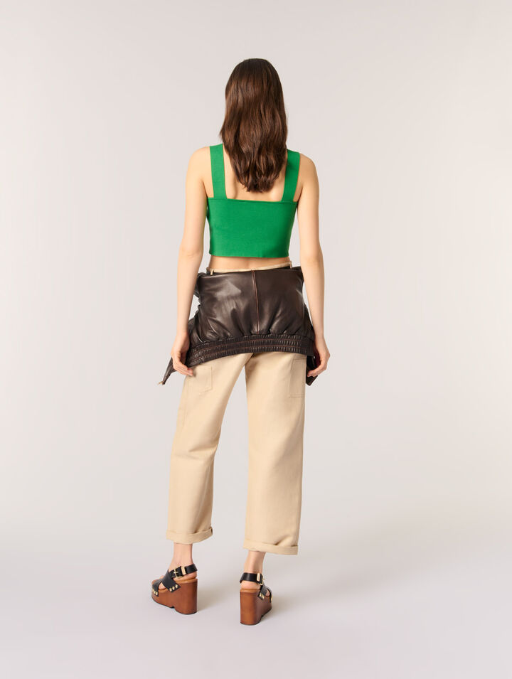 Crop top en maille