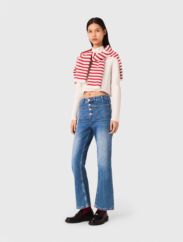 Jean denim à poches