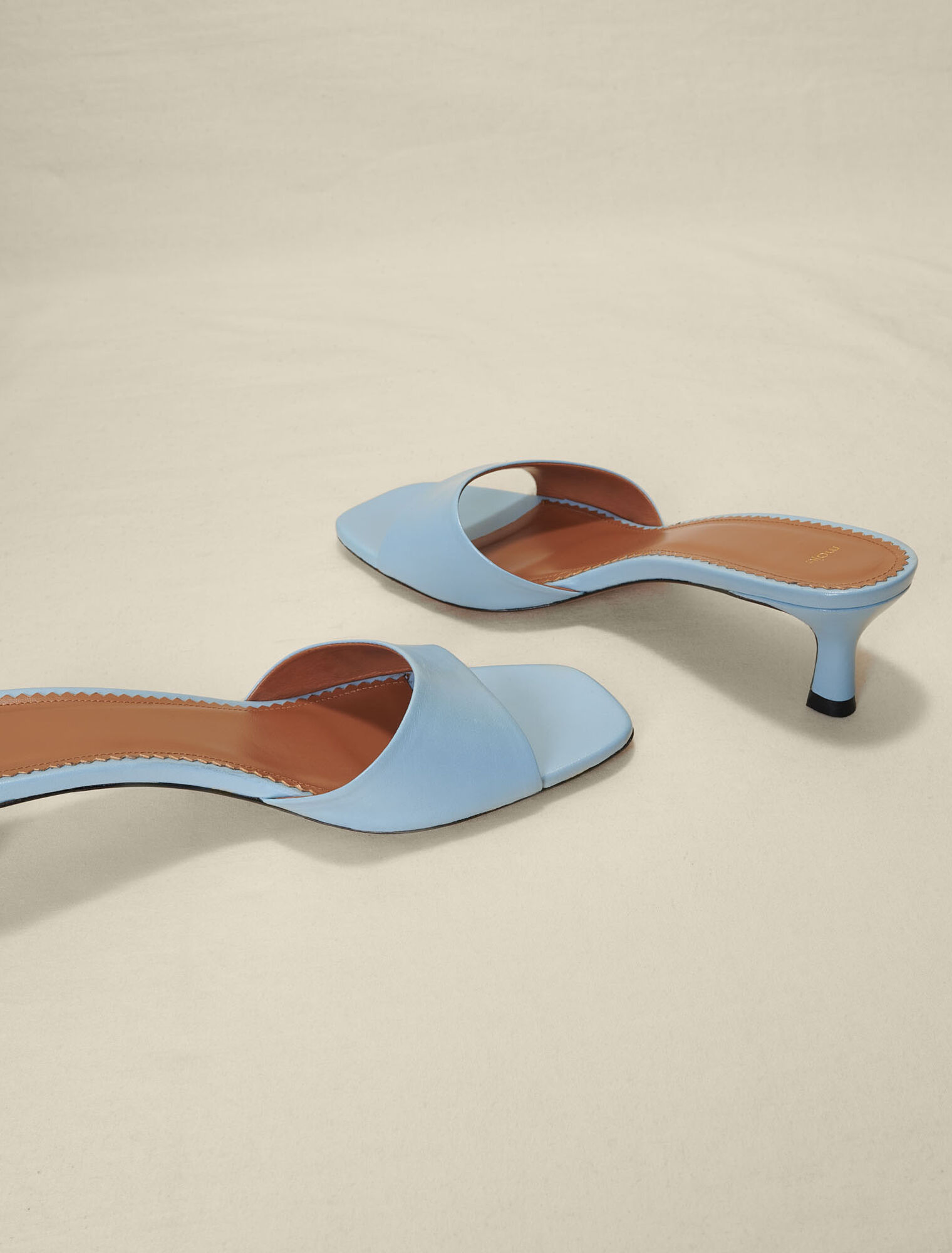 Mules en cuir
