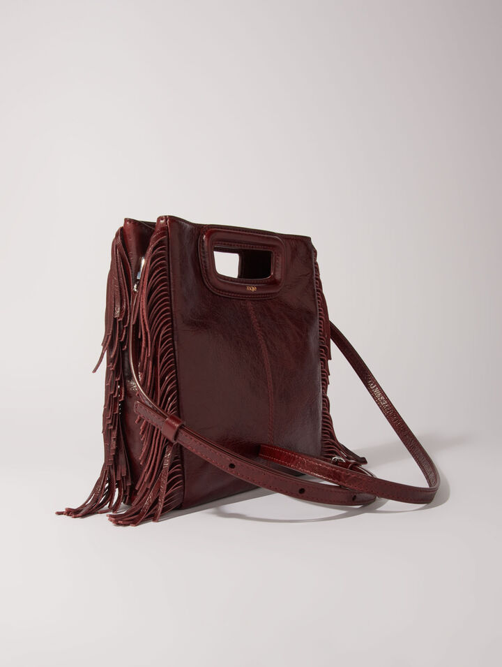 Sac M en cuir craquelé