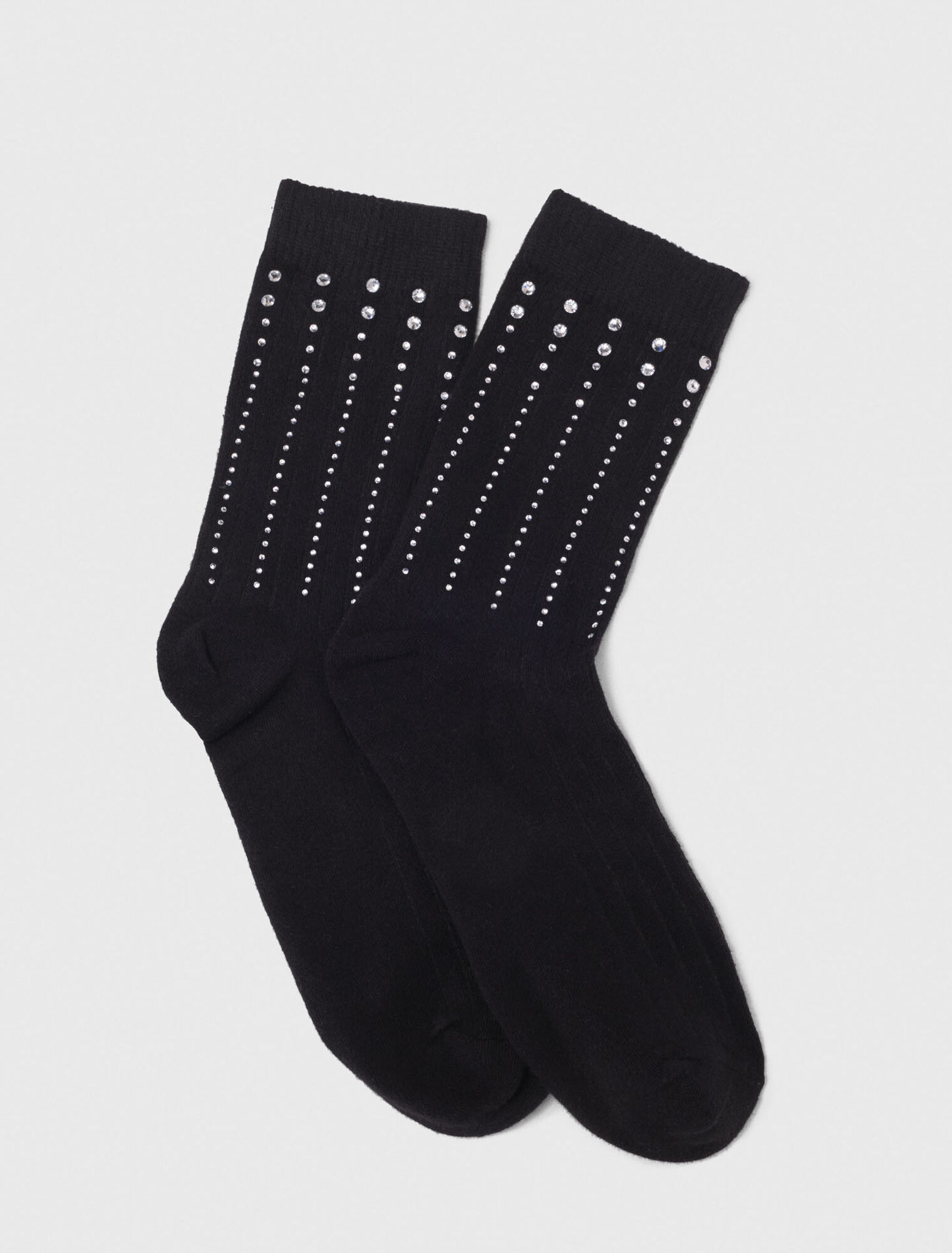 Chaussettes en coton à strass