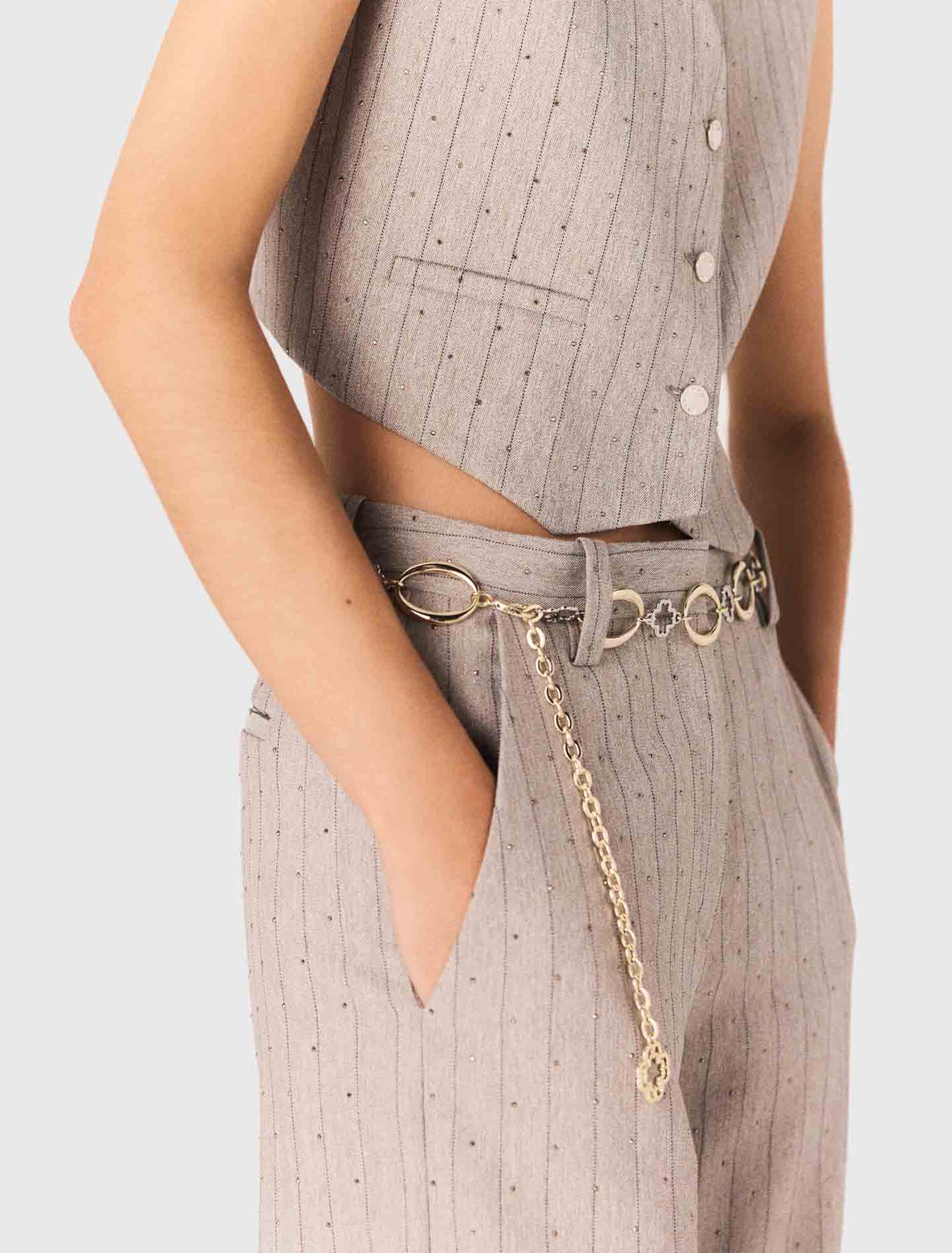 Ceinture bijoux maillons clover
