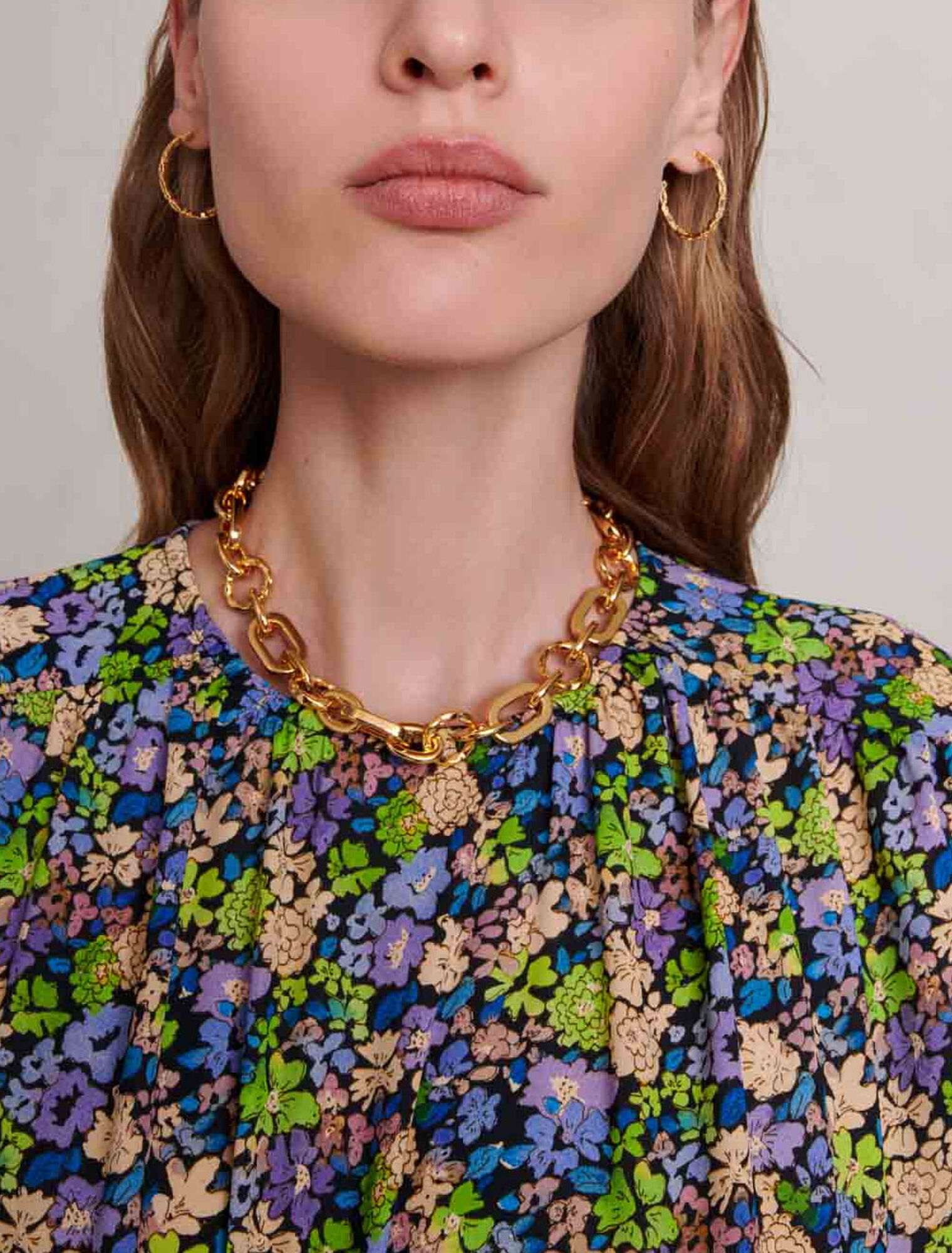 Robe courte à imprimé fleuri