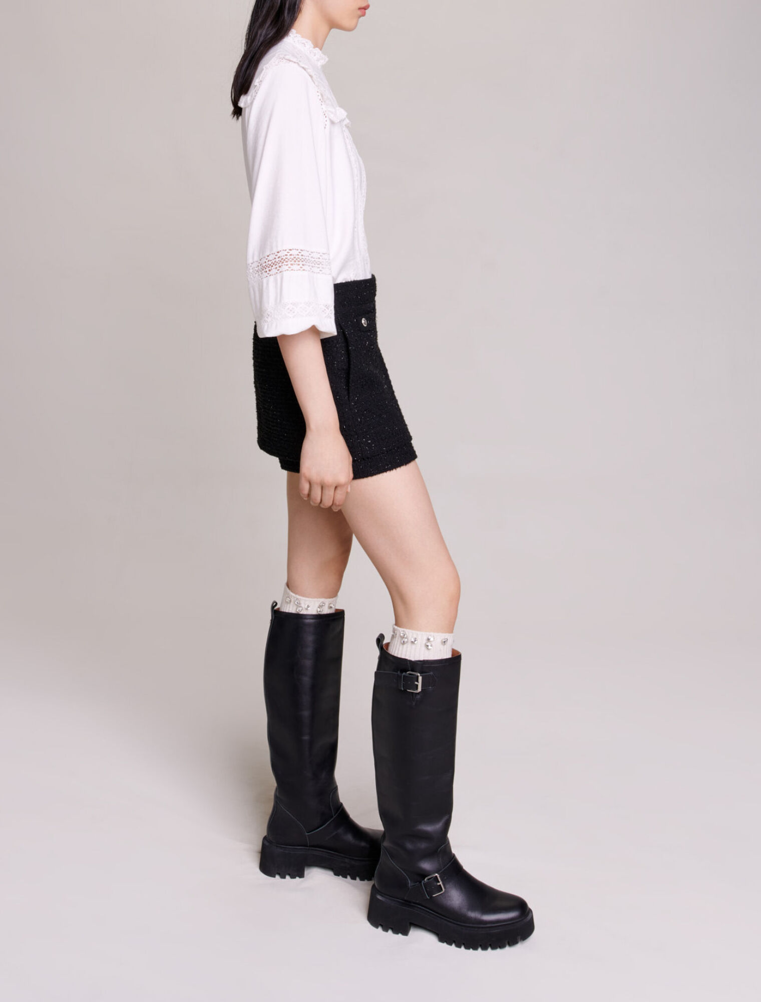 Short en tweed