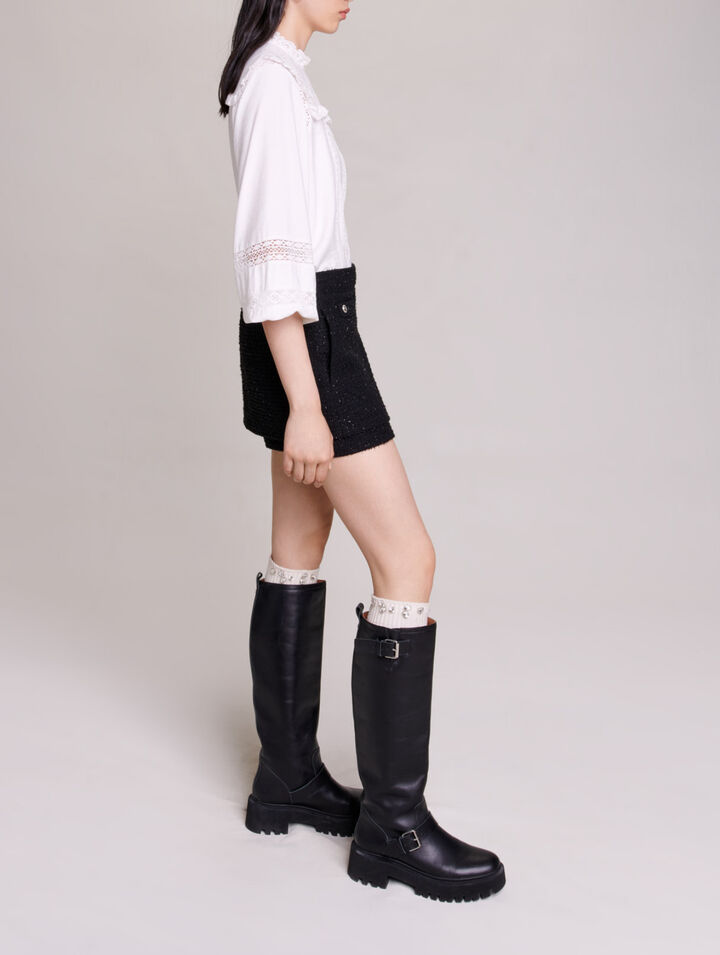 Short en tweed