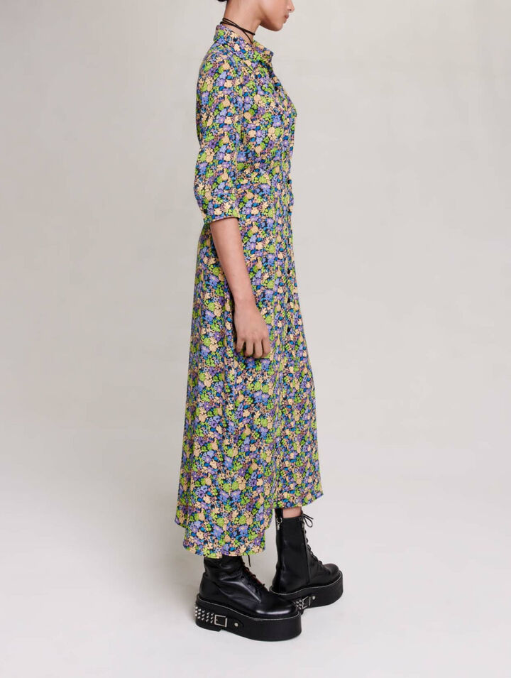 Robe longue fleurie