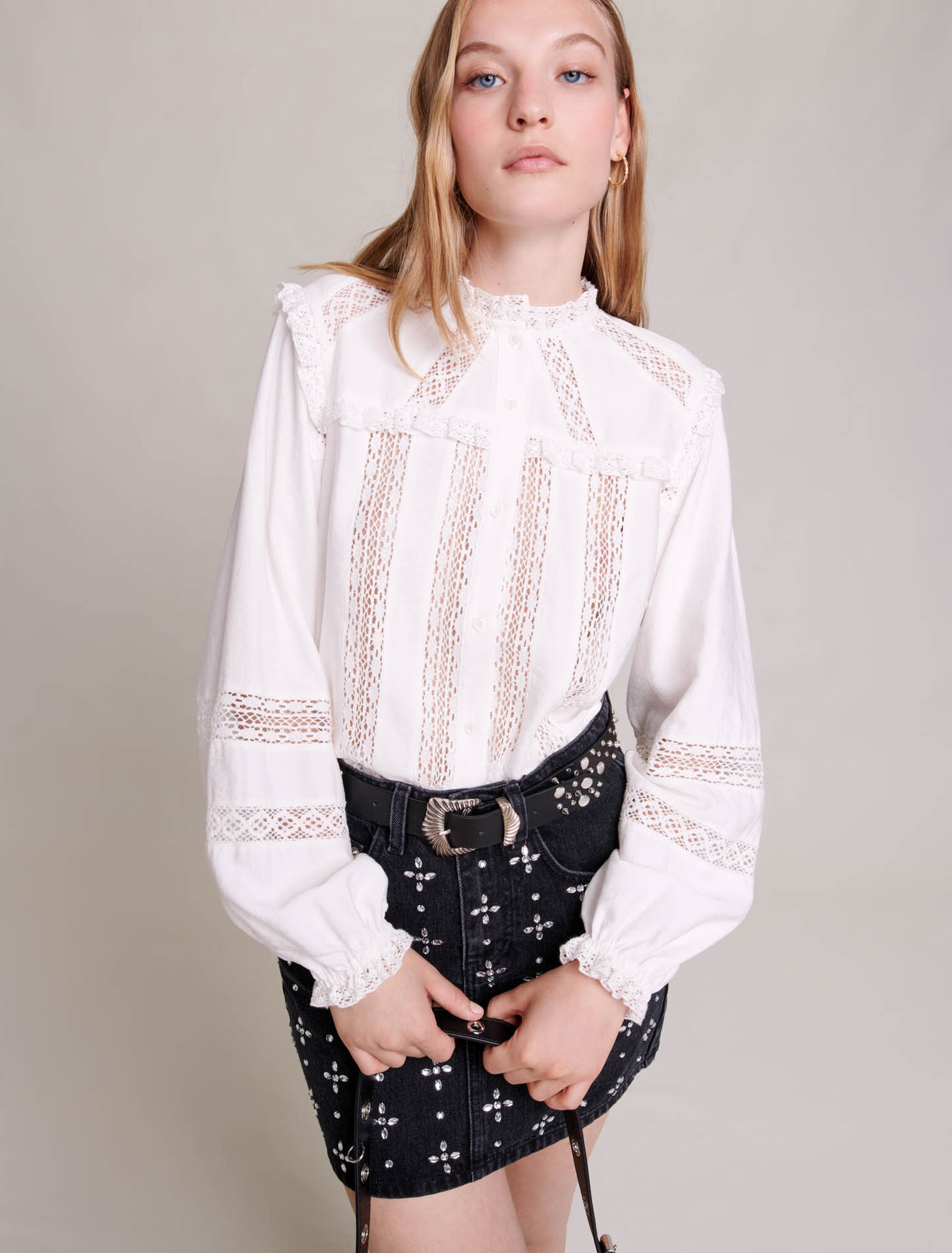 Chemise ajourée